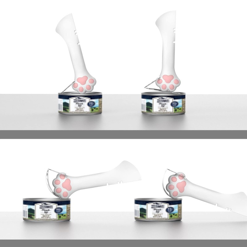 Tnfeeon Cat Jar Opener Cat Paw Design Jar Bottle Lid