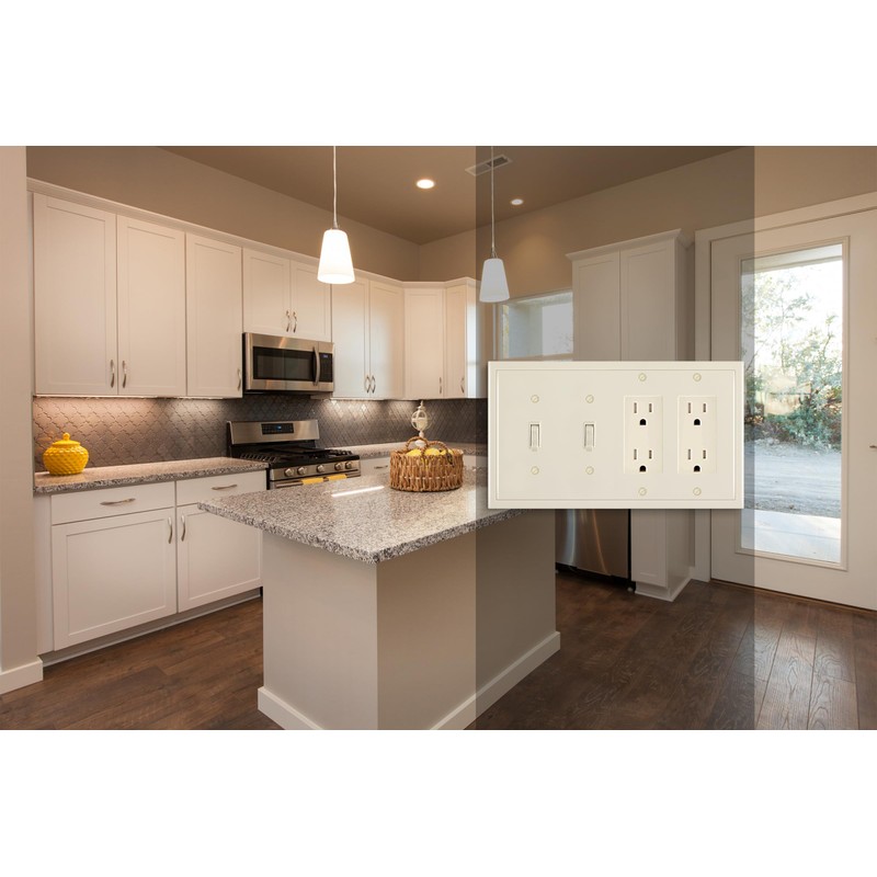 Henne Bery Modern Edge Decorative Wall Plate Switch Plate Outlet