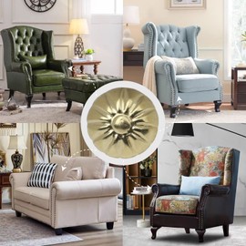 giti island Upholstery Tacks for Furniture Vintage Upholstery Nails Tacks for Decorative 100Pcs Furniture Sofa Thumb Nails Pins Assortment Kit 7/16" Head Diameter Upholstery Nails Decorative Tacks for Furniture