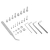 580Pcs Screws Nuts Washers Kit 304 Stainless Steel Cylindrical Head