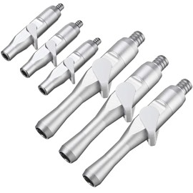 Adaptadores de válvula de succión de eyector de saliva dental, paquete de 6, adaptador universal de punta HVE/SE con control de succión fuerte y débil, válvulas de succión dentales de aluminio