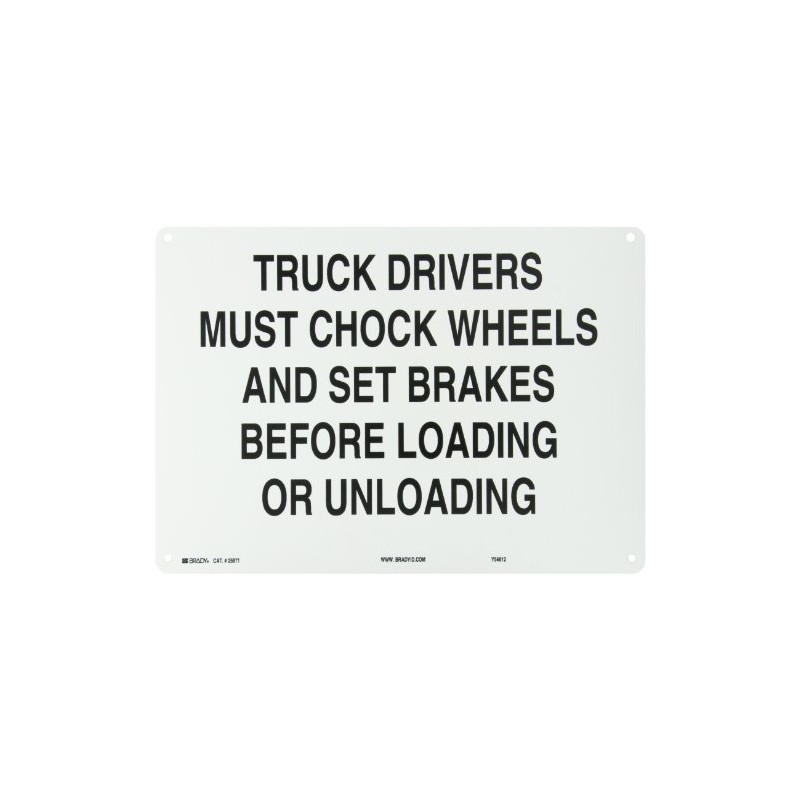 Brady 25871 14" Width X 10" Height B-401 Plastic, Black