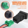 NORTHYUN Tacoma Ditch Lights Push Button Switch 12V Blue Backlit