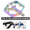 Pedal De Bicicleta Mtb Para Montaña Antideslizante Aluminio