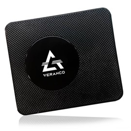 VeranCo Non Slip Phone Holder, Anti Slip Car Mat for Dashboard, Silicone Dash Mount Mobile Holder, Sticky Car Pads for Cell Phone, Radar Detector, GPS, Sunglasses and More