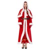 ADOMI 4 PCS Mrs Claus Costume Adult Women Miss Santa