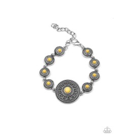Paparazzi Rustic Renegade Yellow Bracelet Paparazzi New