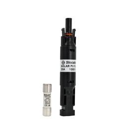 Sayhome Solar Fuse Holder Connection 20 A IP68 Waterproof 1000 V Inline Fuse for Protection of Solar Systems