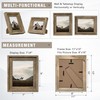 Rustic 8x10 Picture Frame, Reclaimed Barnwood Frame with Tempered Glass,