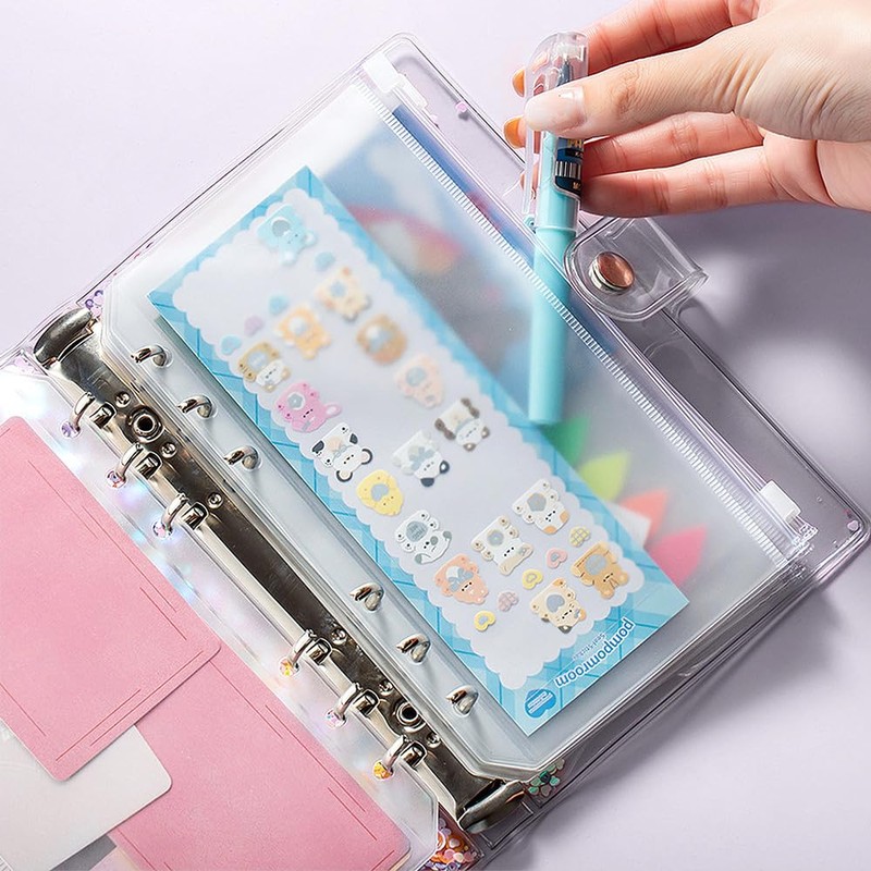inodiref Pack of 40 A6 Binder Pockets Budget Planner Accessories