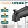 Tub Spout with Diverter, Slip-On Tub Spout, Bathroom Bathtub Faucet