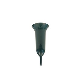 greemotion Grave Vase with Spike - Cemetery Flower Holder 37 cm in Green - Grave Vase Insert - Memorial Vase - Cemetery Vases with Spike - Grave Vase Outdoor - Grave Flower Vase - Vase