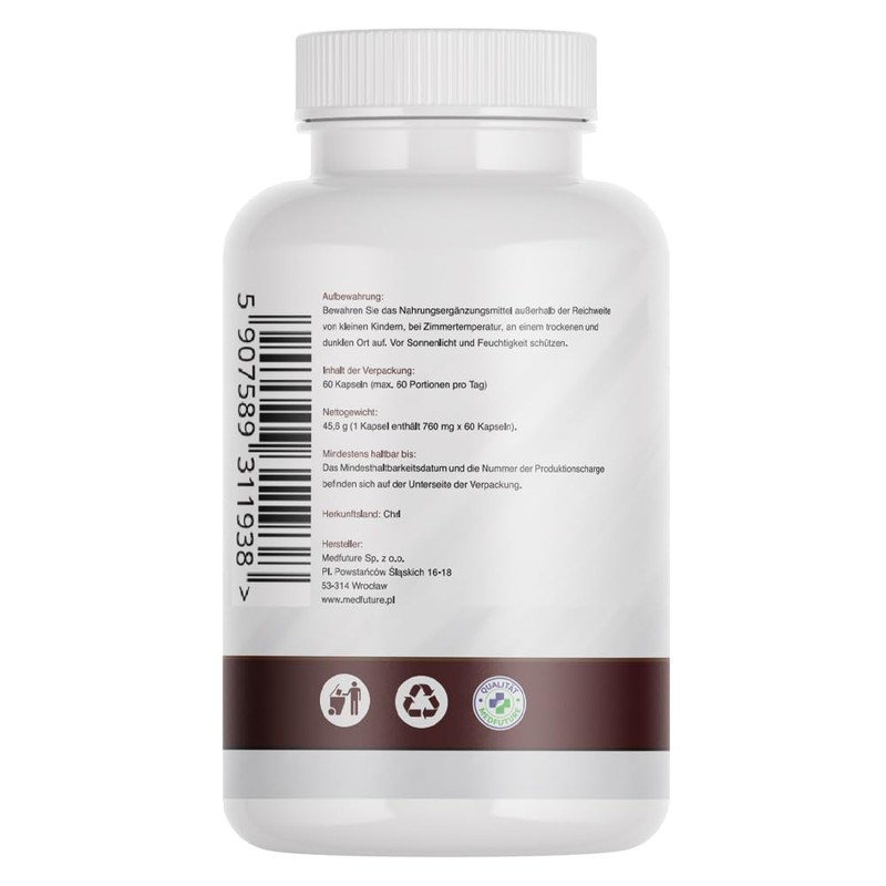 Lions Mane – 500 mg per capsule – Important: 4:1