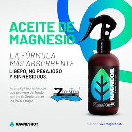 Magneshot | MagneOil Aceite de Magnesio puro de Zechstein - 100% natural- 250 ml