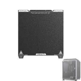 Creality Upgraded K1C Frosted PEI Build Plate Kit (235 * 235mm), Without Soft Magnetic Sticker, Wipe Nozzle Design, Wear-Resistant and High-Temperature, 3D Printer Platform for K1C
