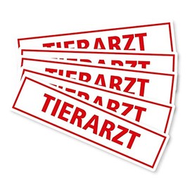 Car Magnetic Sign 20 x 5 cm for Cars – Magnetic – Easy to Remove (5, Veterinarian)