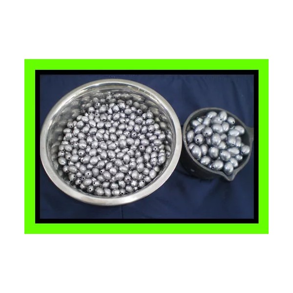 Unbranded 100 EGG SINKERS 1/2 OZ. PLUS 25 #7 SWIVELS,