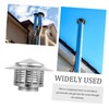 TEHAUX Chimney Stainless Steel Rain Cover Weatherproof Cap for Roof