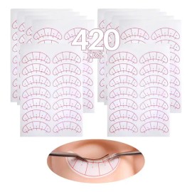 Parches Hidrogel Extensiones Pestañas Blanco 420 Uds  Hydrogel Under Eye Pads for Lash Extensions, 420 Pcs                                            
