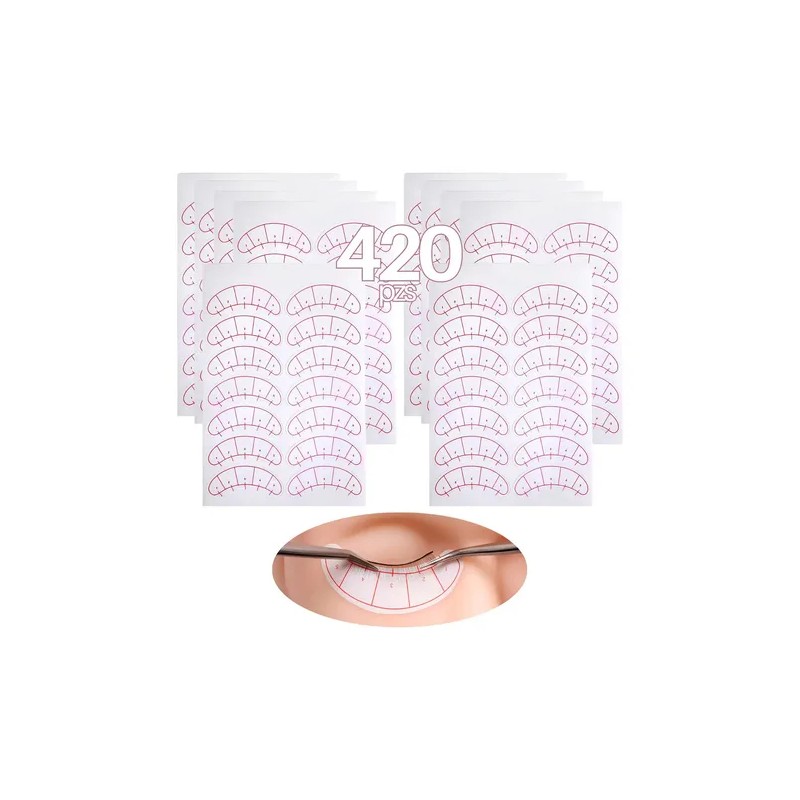 Parches Hidrogel Extensiones Pestañas Blanco 420 Uds Hydrogel Under Eye