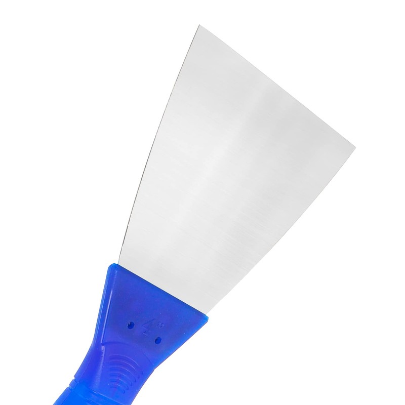 Putty Knife, 4 Inch Metal Steel Scraper, Plastic Handle Spackle