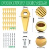 Pack of 36 Robotic Lawnmower Blades, High-Quality Titanium Replacement Blade,