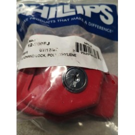 Phillips 12-700FJ GladHand Lock Trailer Theft DeterrentW/ KeysRed Polyethlene(D)