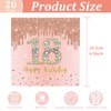 POPOYU Pack of 20 Napkins 18th Birthday Rose Gold, Napkins
