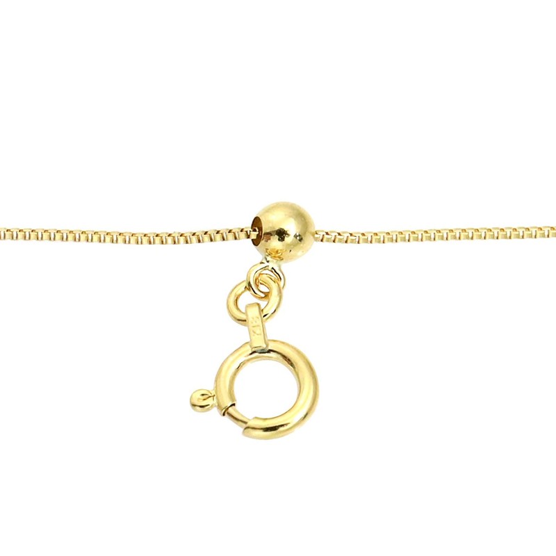 Sears Adjustable Chain, Slide Type, Necklace, 3.9 inches (10 cm),