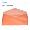 sourcing map Plastic Envelopes, Clear File Folders A4 Size Document