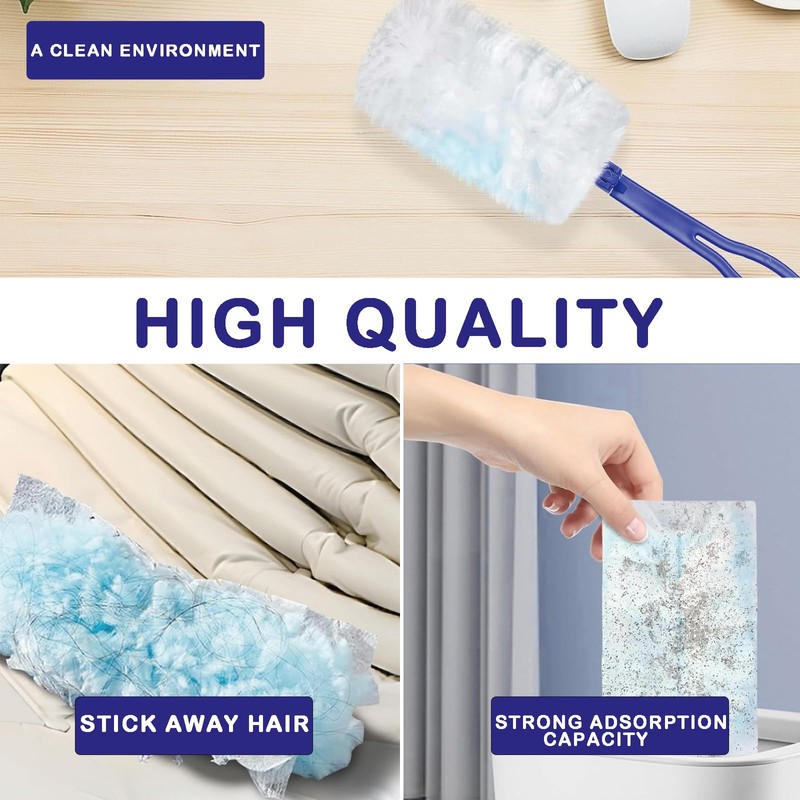 10 PCS Flash Dust Magnet, Blue Flash Dust Magnet Refill