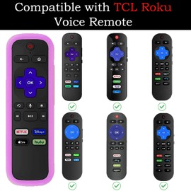 Silicone Protective Controller Sleeve for Roku | TCL Hisense Roku Remote Case Universal for Roku Express 4K+ 2021 Remote Cover with Tracker Glow in The Dark