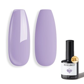 modelones- Esmalte de uñas en gel morado, 15 ml, esmalte de uñas en gel pastel, esmalte de uñas morado lila, esmalte de uñas de verano LED Soak Off   