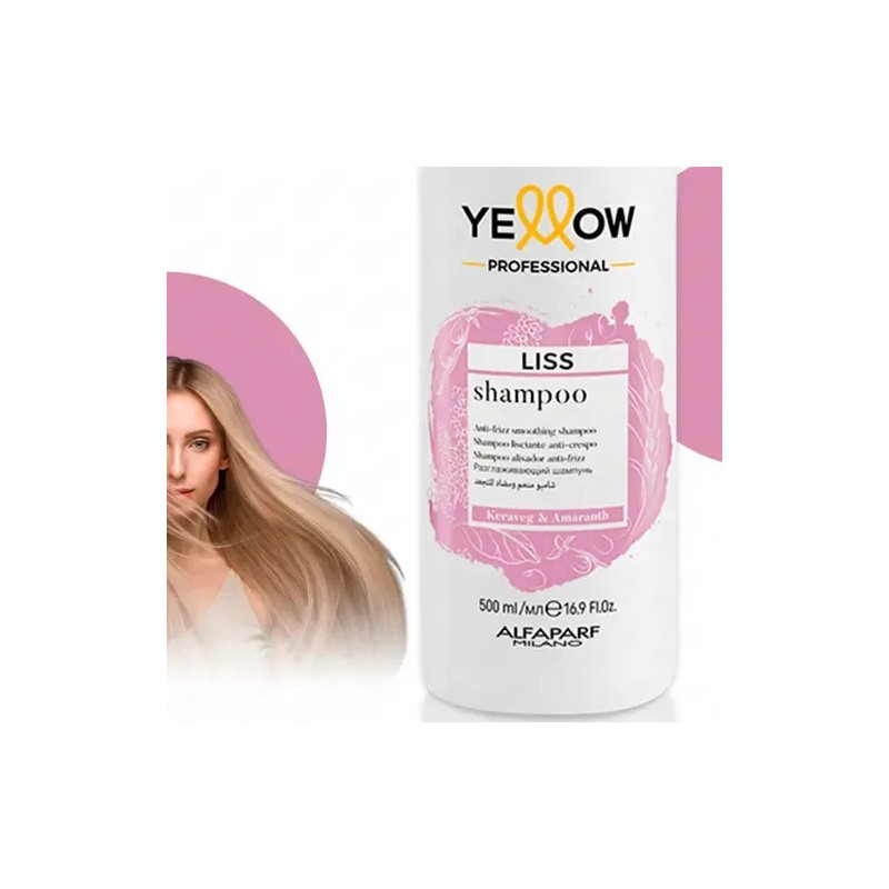 Shampoo Liss Yellow Anti-frizz Liso Perfecto 500ml Sin Sales