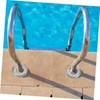WHAMVOX 4pcs Stainless Steel Pool Ladder Cover Plate Durable Easy