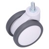 Caster 4in TPR M12 Universal Swivel Silent Rolling Wheel Accessory
