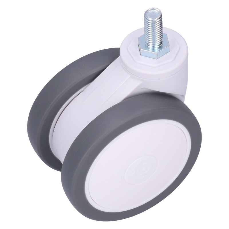 Caster 4in TPR M12 Universal Swivel Silent Rolling Wheel Accessory