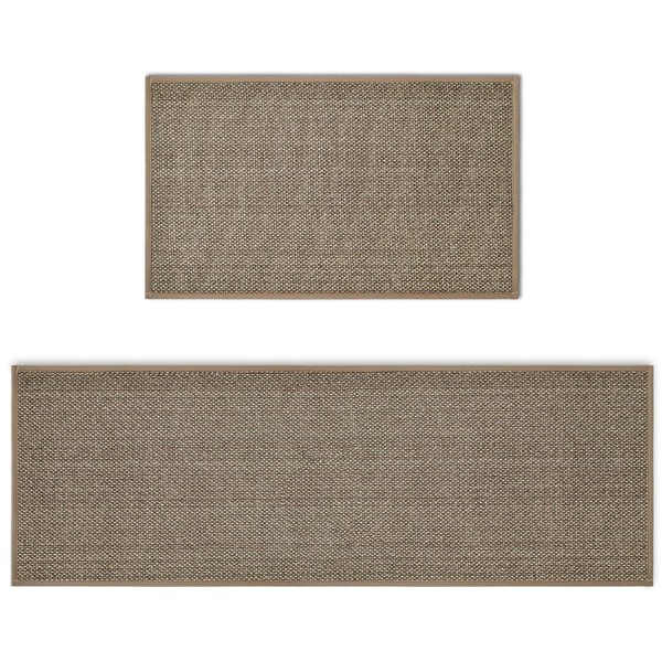 Artoid Mode Washable Non-Skid Kitchen Rugs and Mats Set of