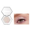 Monochrome Glitter Eyeshadow,Single Shimmer Fine Powder Palette Eyeshadow Make Up,