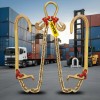 Grade 80 Yellow Galvanized V-Bridle Chain 5/16 in X 2