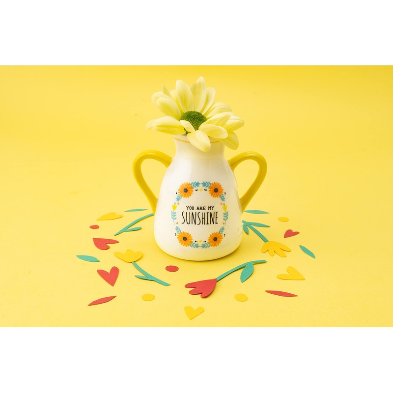 CGB Giftware | Ceramic Twin Handled Floral Bud Vase |