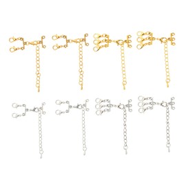 Hohopeti Multi Strand Necklace Chain Connectors Lobster Clasps for Jewelry Making Jewelry Connector Clasp DIY Accessory