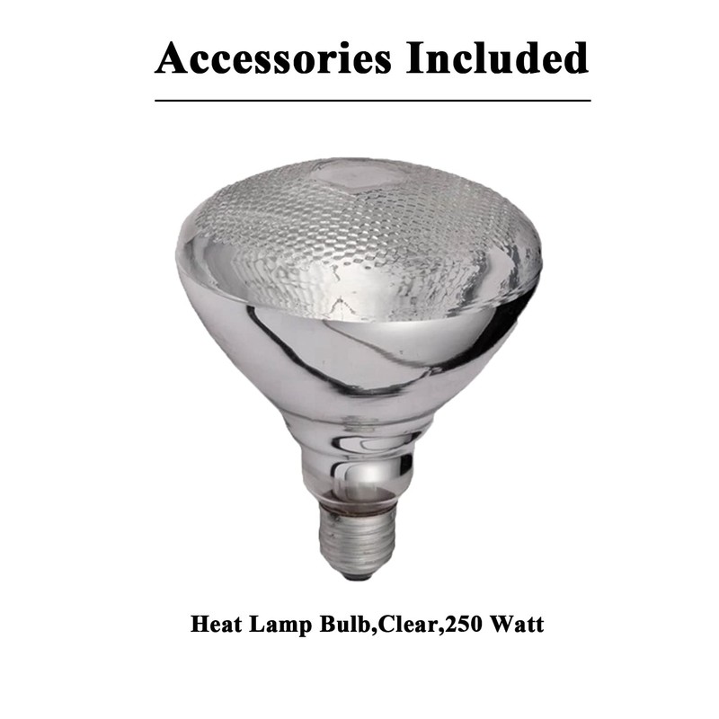 Generic Hanging Food Heat Lamp with Infrared Bulb Warming Lamps