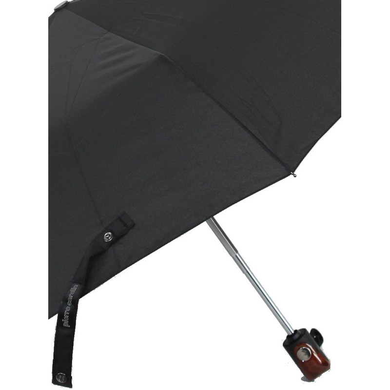 Pierre Cardin Noir Easymatic Alupla Men's Umbrella, black, Traditional