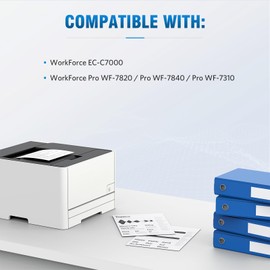 ALLWORK 812XL New Version Remanufactured Ink Cartridges Replacement for Epson 812 T812XL 812XL Works with Workforce EC-C7000 WF-7820 WF-7840 WF-7310 Printer 4-Pack Combo Suitable for New Firmware