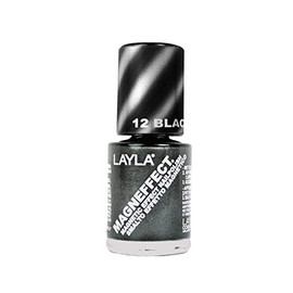 Layla Magneffect Nail Polish, Black Metal, 1.9 Ounce
