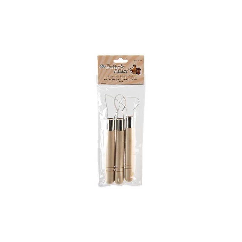 Royal & Langnickel 3 Jumbo Pottery Ribbon Sculpting Tools RSET-POT14
