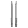 sourcing map 2pcs Square Screwdriver Bit SQ2 1/4" Hex Shank