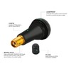 CDWTPS TR415 Tire Valve Stem, Rubber Snap-in Short Black Tire