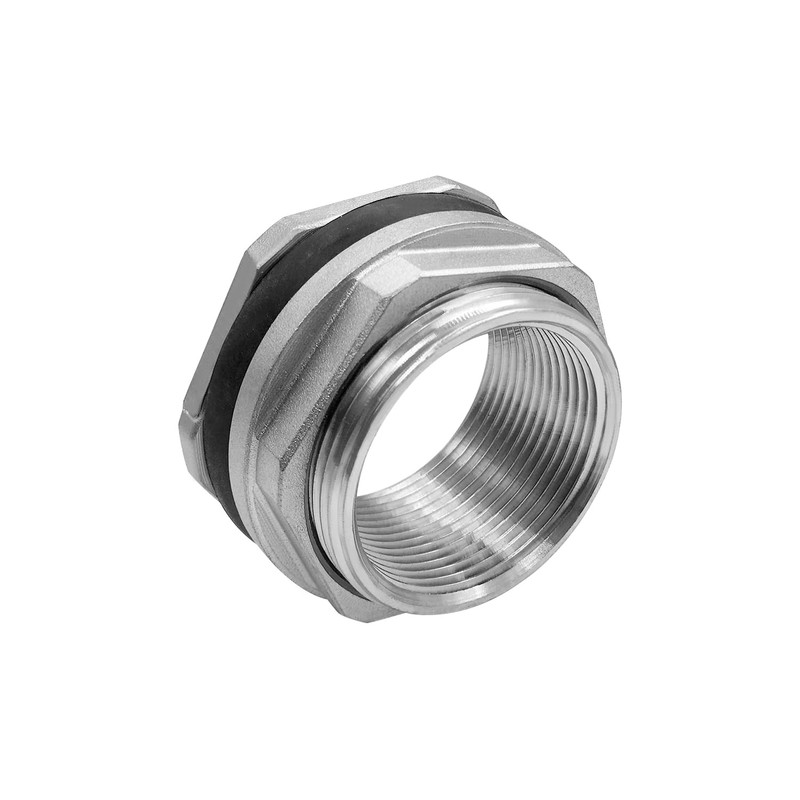 Fitvell 304 Stainless Steel Bulkhead Water Tank Fitting 1.25" Female